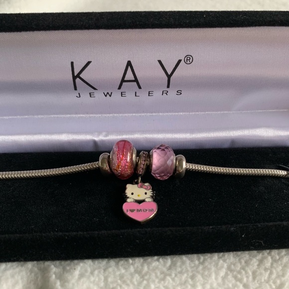 Kay’s Jewelers Sanrio Hello Kitty Charm Bracelet Sterling Silver - Picture 7 of 8
